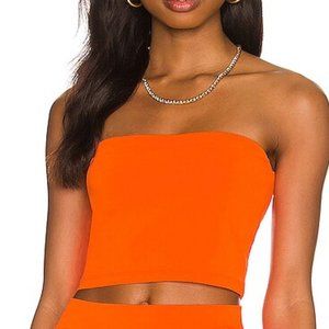 neon orange bandeau top